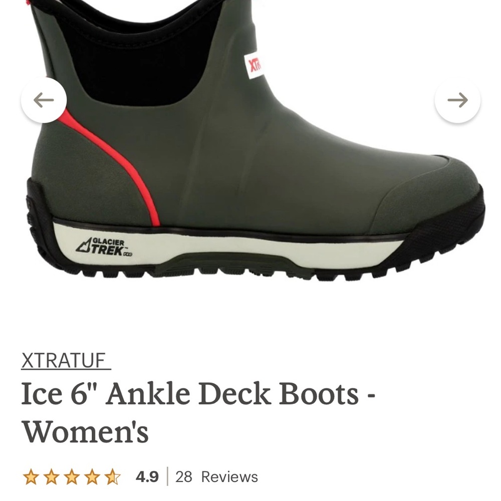 Xtratuf ABD Ice Rubber boots. Ankle
